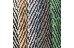 China Red Green Zebra Leopard Tweed Wool Fabric Knitted 150CM Width supplier