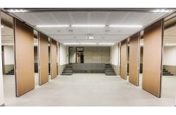 China 65 Mm Polyester Fiber Acoustic Panel Movable Door Partition Room Divider supplier