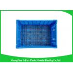 Virgin PP Black Plastic Storage Boxes , Recyclable Collapsible Plastic Containers