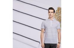 China Pure Cotton Single Jersey Fabric Lightweight Breathable Striped Soft Texture supplier
