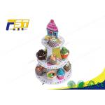 OEM ODM Cardboard Cake Display Stand Digital Printing Environmental Protection for sale