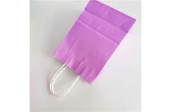 China Foldable Gravure Printing CMYK Kraft Paper Handles Bags supplier