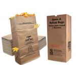 30 Gal Biodegradable Kraft Paper Bags 120gsm Large Paper Refuse Sacks for sale