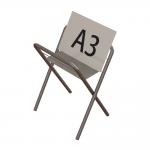 Black Folded Metal Rack Shelves Knock Down Structure for sale