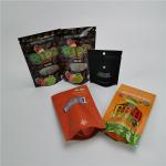 Matte Clear Stand Up Pouch Packaging , Smell Proof Child Resistant Bag Zipper Top for sale