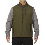 240 GSM Wind Water Resistant Work Clothes 100% Polyester Dark Green Vest for sale