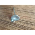 Round / Rectangular Base Metal Lacing Anchors For Removable Insulation Blanket for sale