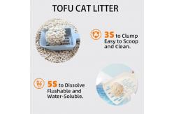 China Flushable Toilet Tofu Cat Litter Quick Clumping Odor Control Kitty Litter supplier