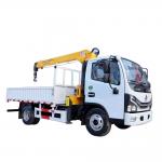Factory Direct Dolica Truck Mounted  Crane  Onboard Crane Transporter   Lifting Truck  With Crane for sale