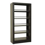 80kg / Layer Double Sided Movable Bookcase Metal Shelves for sale