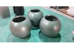 China Fiberglass Planter Box Round Shape With Matte Or Shiny Finished supplier