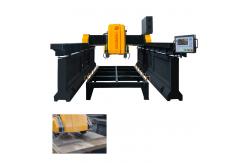 China 15kw 400-600mm Blade Automatic CNC Bridge Cutter Milling Machine For Granite supplier