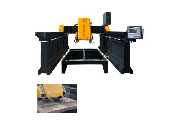 15kw 400-600mm Blade Automatic CNC Bridge Cutter Milling Machine For Granite
