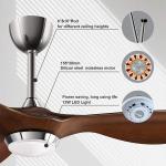 Modern Decorative Remote Control Invisible Retractable Blade Energy Saving New Crystal Ceiling ceiling fan with light Li for sale