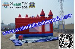 China Red Castle Inflatable Moonwalk / Inflatable Bouncer With Slide For Toddler supplier