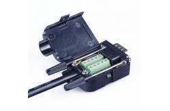 China DB9 D Sub 9 Pin RS232 Serial Port Connectors to Terminal Blocks Adapter with housing supplier