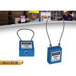 ZC-G31 Steel 3.2mm 150mm Cable Safety Lockout  Padlock With Non-conductive for sale