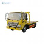 FOTON Flat Bed Towing EURO 5 Flatbed Tow Truck For Rescue Vehicle for sale