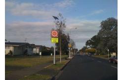 China Digital Programmable LED Speed Limit Signs Impact Resistant Energy Saving supplier
