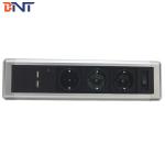 Round Edge Corner Table Mounted Power Outlet With Three EU Power for sale