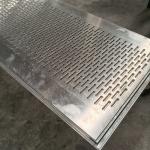 Hexagonal Pattern Perforated Metal Plate With Rectangular Shape And Oblong Hole for sale