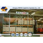 Industrial Push Back Rack Galvanised , Pallet Racking Single Pallet Per Level for sale