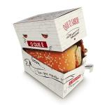 Torn Paper Gourmet Burger Boxes Clamshell Personalised for sale
