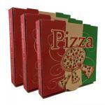 Customized Color Biodegradable Pizza Boxes with Embossing Printing Handling Custom Logo for sale