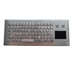 83 keys stainless steel keyboard compact format IP68 sealed desktop with touchpad for sale