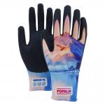 Lightweight Landscape Print Gloves Unisex Fit 15g Knit Latex Palm For Garden Diy Tasks for sale