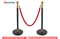 China Stainless Steel Security Bollards Crowd Control With Velvet Rope Stanchions supplier