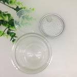 Aluminum Pull Tab Lid Clear Plastic Cylinder Containers/Food Packaging Canister