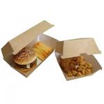 Food Container Fast Food Grade Corrugated Paper Packaging Box For Eco-Friendly Customized Hamburger Box for sale