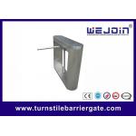 Disable Person Waist Height Turnstile , 490mm Pole Automatic Gate Barrier System for sale