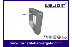 China Disable Person Waist Height Turnstile , 490mm Pole Automatic Gate Barrier System supplier