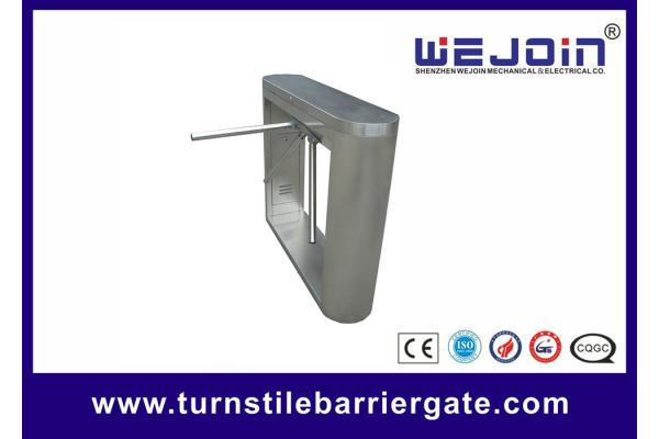 Disable Person Waist Height Turnstile , 490mm Pole Automatic Gate Barrier System