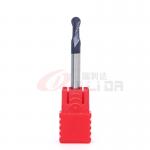AlTiN Coating 4mm Solid Carbide Ball Nose End Mill 8mm 2 Flutes 3D Milling for sale