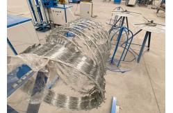China High Density Galvanized Iron Concertina Barbed Razor Wire Mesh Fence supplier