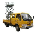 12m 450kg Loading Capacity Truck Mounted Scissor Lift with Auxiliary Lowering System for sale