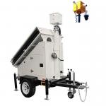 Mobile Site Solar Security Trailer Video Surveillance with HD cameras for sale