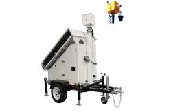 China Mobile Site Solar Security Trailer Video Surveillance with HD cameras supplier