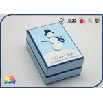 Christmas Snowman 4C Printed Customized Size Rigid Shoulder Box With Buttons