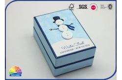 China Christmas Snowman 4C Printed Customized Size Rigid Shoulder Box With Buttons supplier