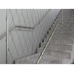 High Tensile Architectural Stainless Steel Knotted Rope Mesh For Stair And Bridge for sale