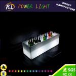 Plastic Rechargeable Bar Furniture Square LED Ice Bucket for sale