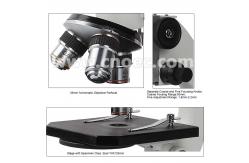 China Student Portable Digital Microscope Mono Vertical Tube Triple Revolving Nosepiece supplier