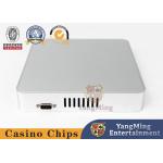 Silver Mini Computer Console Poker Casino Table Accessories Baccarat Game System Host for sale