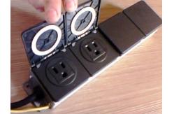 China Waterproof American 4 Way Outlets Power Strip ，3-Prong Plug Receptacle ，Plastic Jack supplier