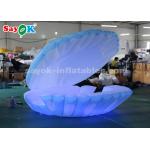 Giant 4mH Colorful Lighting Inflatable Led Shell For Wedding Decoration for sale