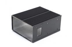 China Cover / Enclosure Extruded Aluminum Extrusions For Electronics In Black supplier